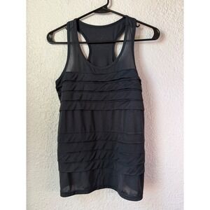Oiselle Women's Black Racerback Athletic‎ Tank Top Size Small